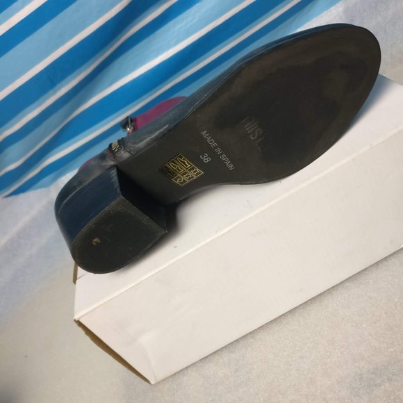 Ankle Boot 100% Leather Low heel Zip Ombre Ankle boot Made in Spain Miista 38/7 - Picture 5 of 8